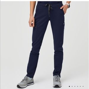 Figs Yola Skinny Scrub Pants XXS tall navy